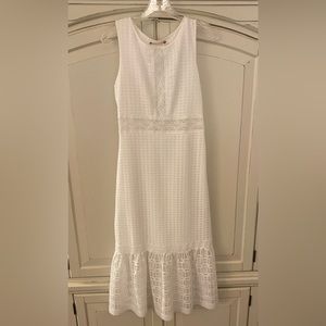 Chelsea and Violet White Lace Tiered Dress